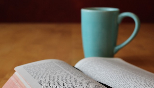 Bible and cup